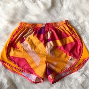 Nike Dri Fit Geometric Print Shorts-Orange